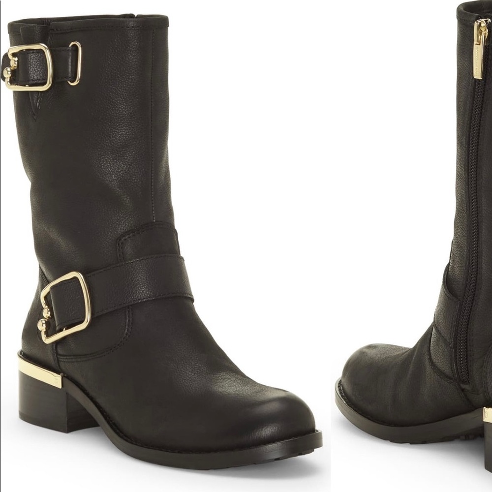 Vince Camuto Boots with Gold Hardware SZ 8